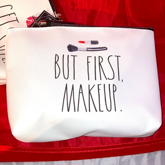 Rae Dunn Bag Set “But First Makeup” &  “Get Cute” - Picture 3 of 6